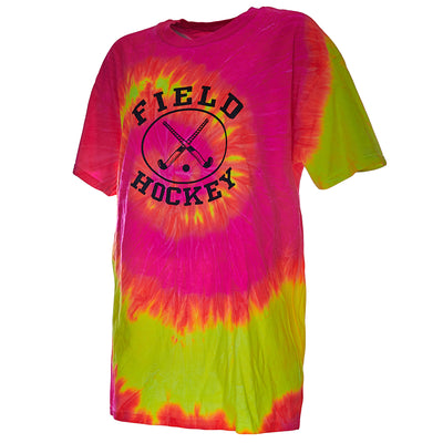 Tie-Dye Fluorescent Short Sleeve Field Hockey T-Shirt