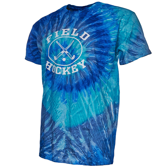 Tie-Dye Blue Short Sleeve Field Hockey T-Shirt