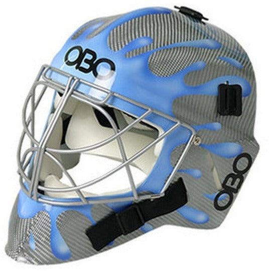 OBO FG Helmet - Silver with Blue Splat (Model being discontinued)